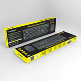 ARIZONE MK1623 Wireless Arabic/English Keyboard And Mouse Combo For Windows, 2.4 Ghz Wireless, Compact Wireless Mouse, Multimedia And Shortcut Keys, Pc/Laptop