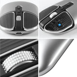 Arizone Wireless Mouse Rechargeable,Upgrade LED Mouse for Laptop, Silent Mouse Bluetooth with USB 2.4GHz 1600dpi