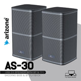 ARIZONE Portable Laptop/Desktop USB 2.0 Powered Multimedia Speaker with AUX Input, Computer Speaker System with Bluetooth