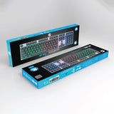 UP Wired Gaming Keyboard, Small RGB Backlit Mechanical Gaming Keyboard, Ultra-Compact Mini Waterproof Keyboard for PC Computer Gamer, Arabic Keyboard