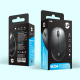 UP M204 Wireless Mouse, 1600 DPI, 3 button Mouse, Ergonomic Optical Mouse, USB Computer Mouse for Laptop, PC, Chromebook, Notebook Black