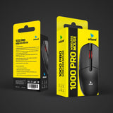 ARIZONE Wireless Mouse, 1200 DPI, 3 DPI Adjustable, 4 Buttons, 2.4G Ergonomic Optical Mouse, USB Computer Mouse for Laptop, PC, Chromebook, Notebook, 10M Wireless Connection Mouse, Black