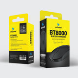 ARIZONE BT8000 Wireless Mouse for PC, Mac, Laptop, 2.4 GHz with USB Mini Receiver + Bluetooth Dual Mode, Optical Tracking Black