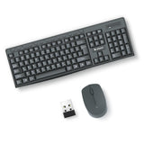 ARIZONE MK1623 Wireless Arabic/English Keyboard And Mouse Combo For Windows, 2.4 Ghz Wireless, Compact Wireless Mouse, Multimedia And Shortcut Keys, Pc/Laptop