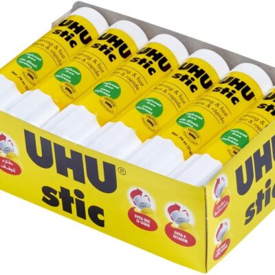 UHU STIC, The Proven Glue Stick – Glues Strongly, Quickly And Permanently, Without Solvent, 21g, 12pcs, White